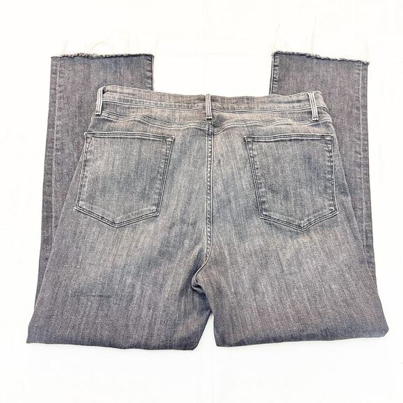 Frame Le High Straight Bosworth LHSTRA134 Charcoal Gray Denim Jeans SIze 33 - Picture 5 of 8